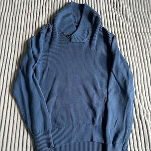 Tommy Hilfiger Men’s Large Blue Cardigan Sweater